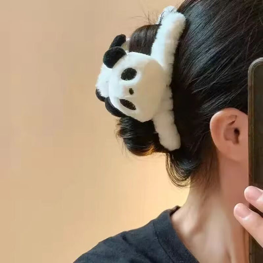 Kawaii Panda hair clip claw clamp Girls Cartoon Panda hair Clip Women hair claw clip Headwear Girls Kids Accessories